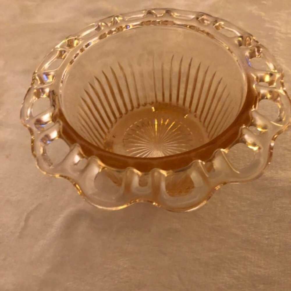 Hocking Old Colony Lace Edge Bowl; Pink Depression Glass ; Excellent Condition
